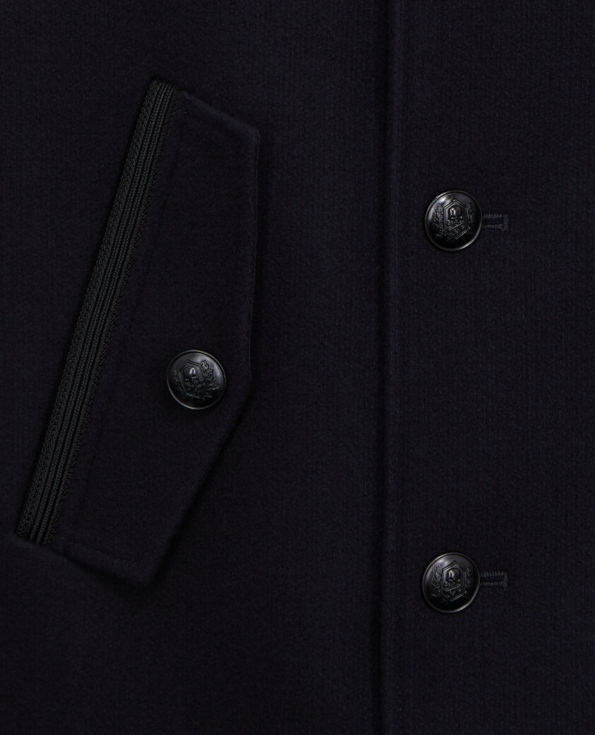 The Kooples HOMME DARK NAVY caban bleu marine en laine mélangée