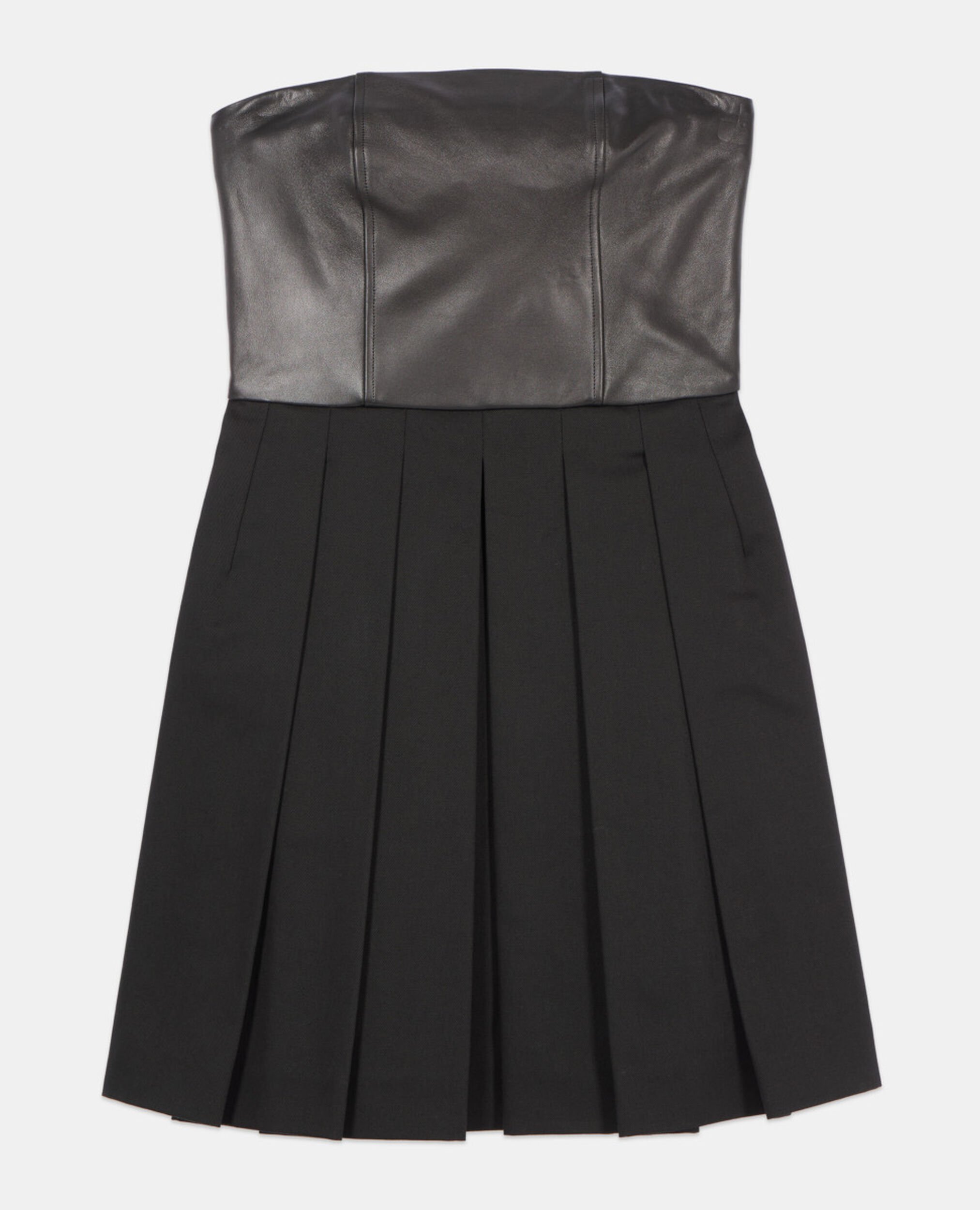 Robe bustier courte noire, BLACK, hi-res image number null