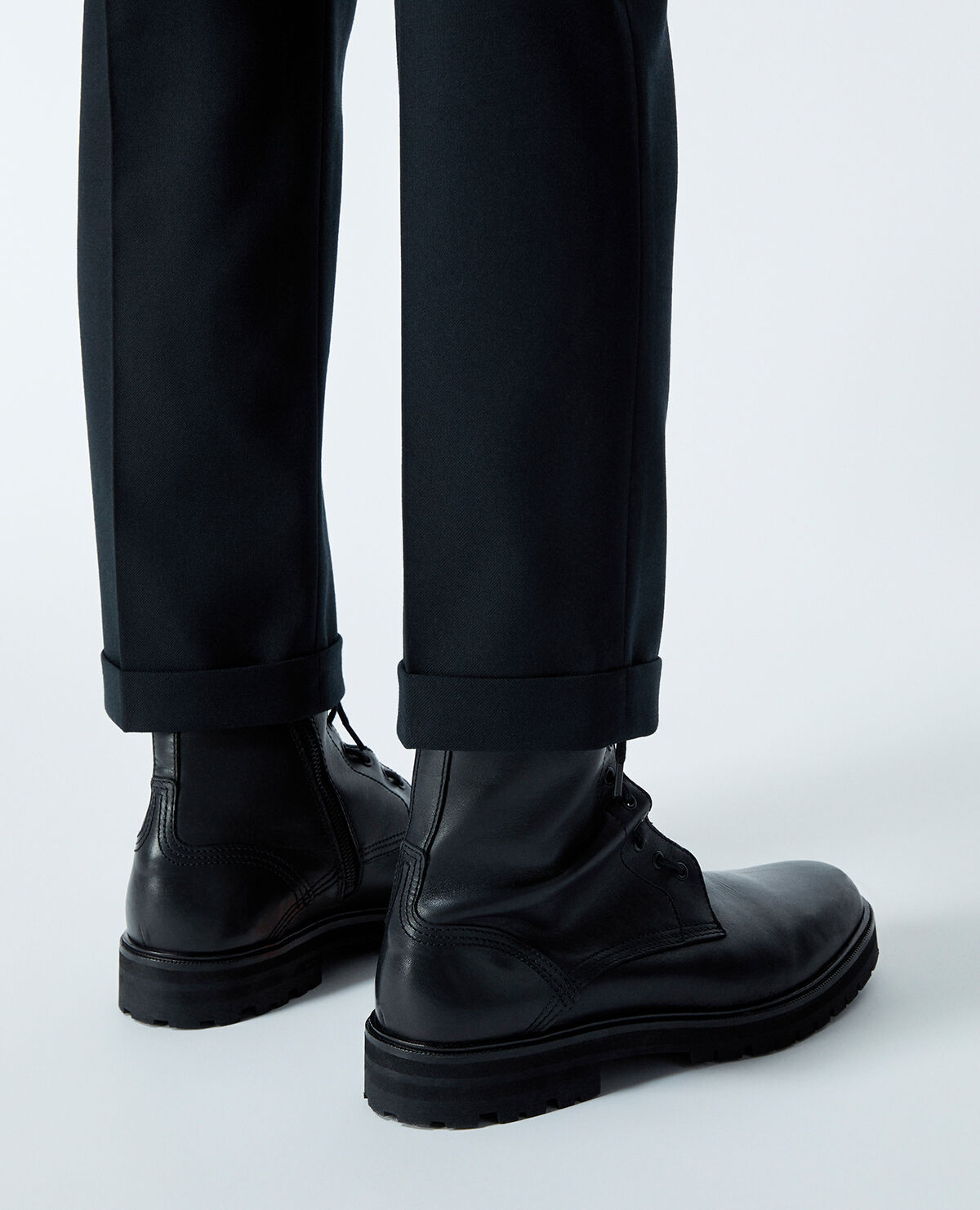 Side lace cheap up boots