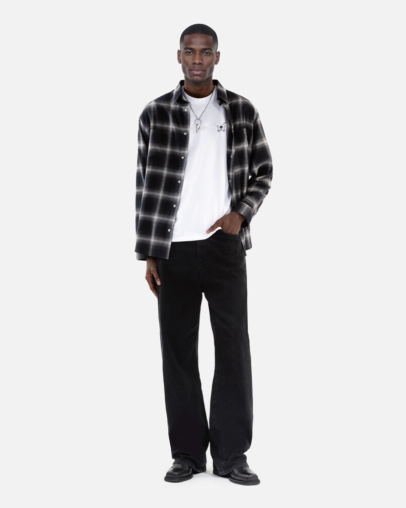 The Kooples HOMME WHITE t-shirt avec broderie blanc