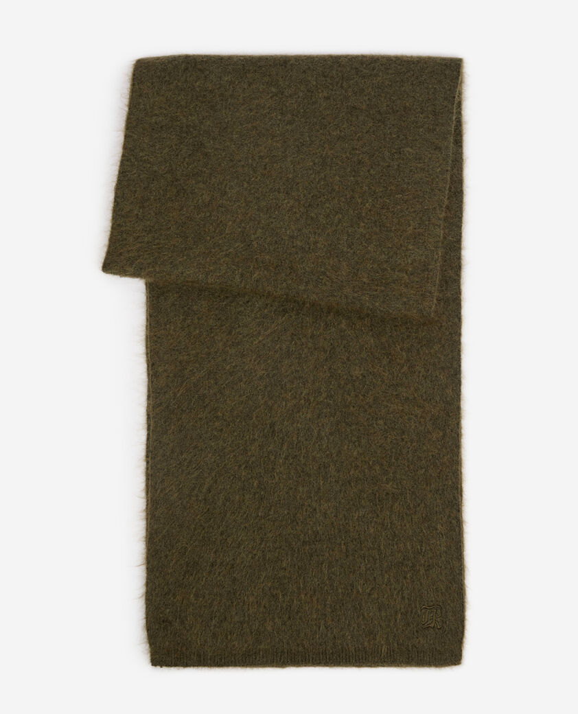 The Kooples MIXED OLIVE NIGHT khaki mohair scarf