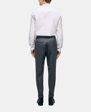 The Kooples HOMME GREY pantalon de costume en laine gris