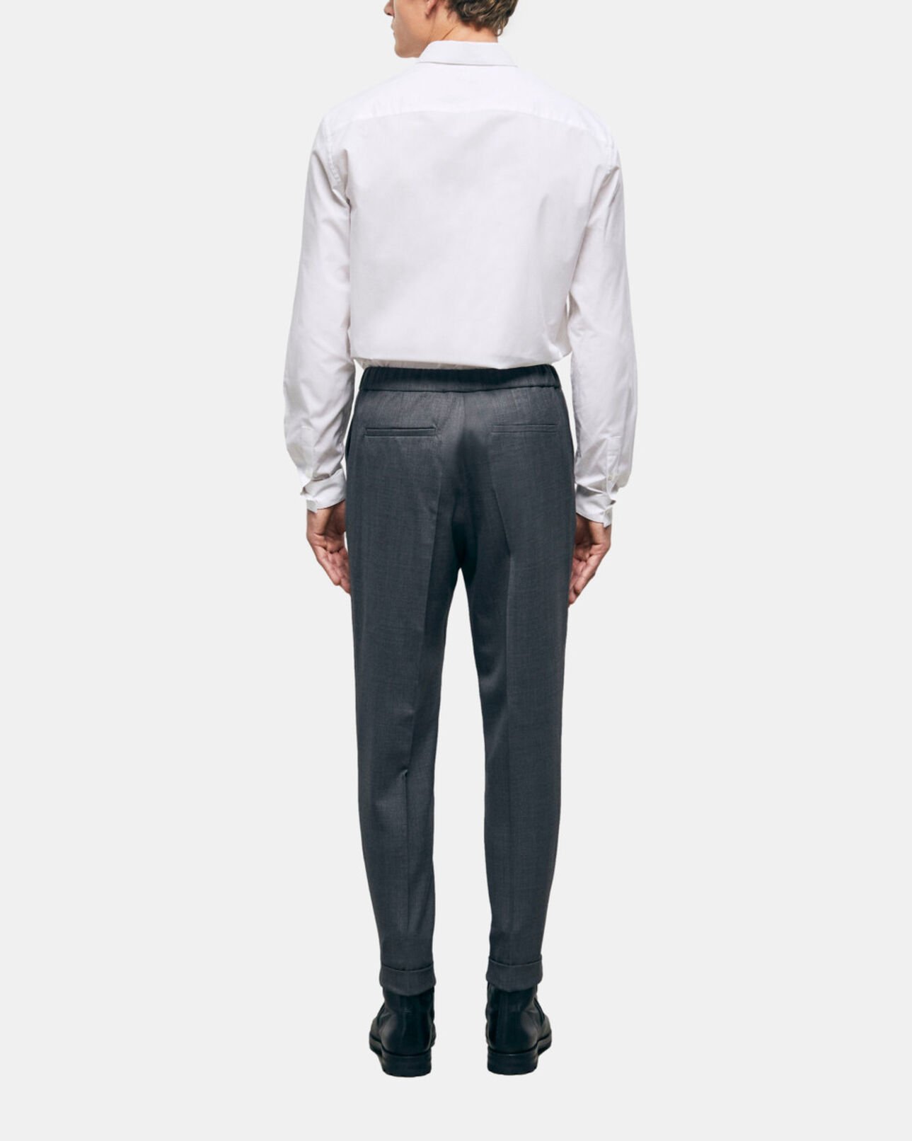The Kooples HERREN GREY graue anzughose aus wolle
