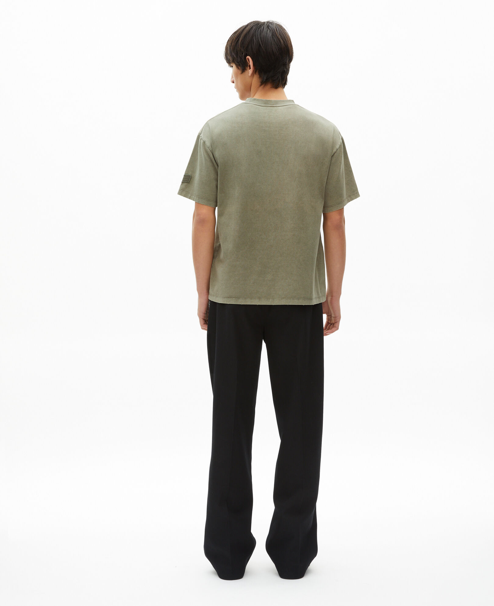 The Kooples HOMME KAKI t-shirt avec patchs kaki