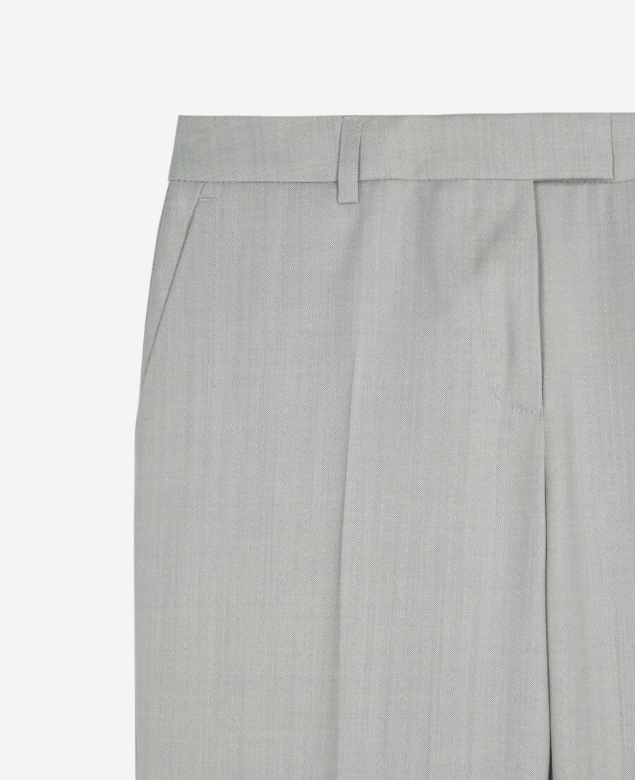 The Kooples DAMEN BEIGE eng anliegende anzughose grau