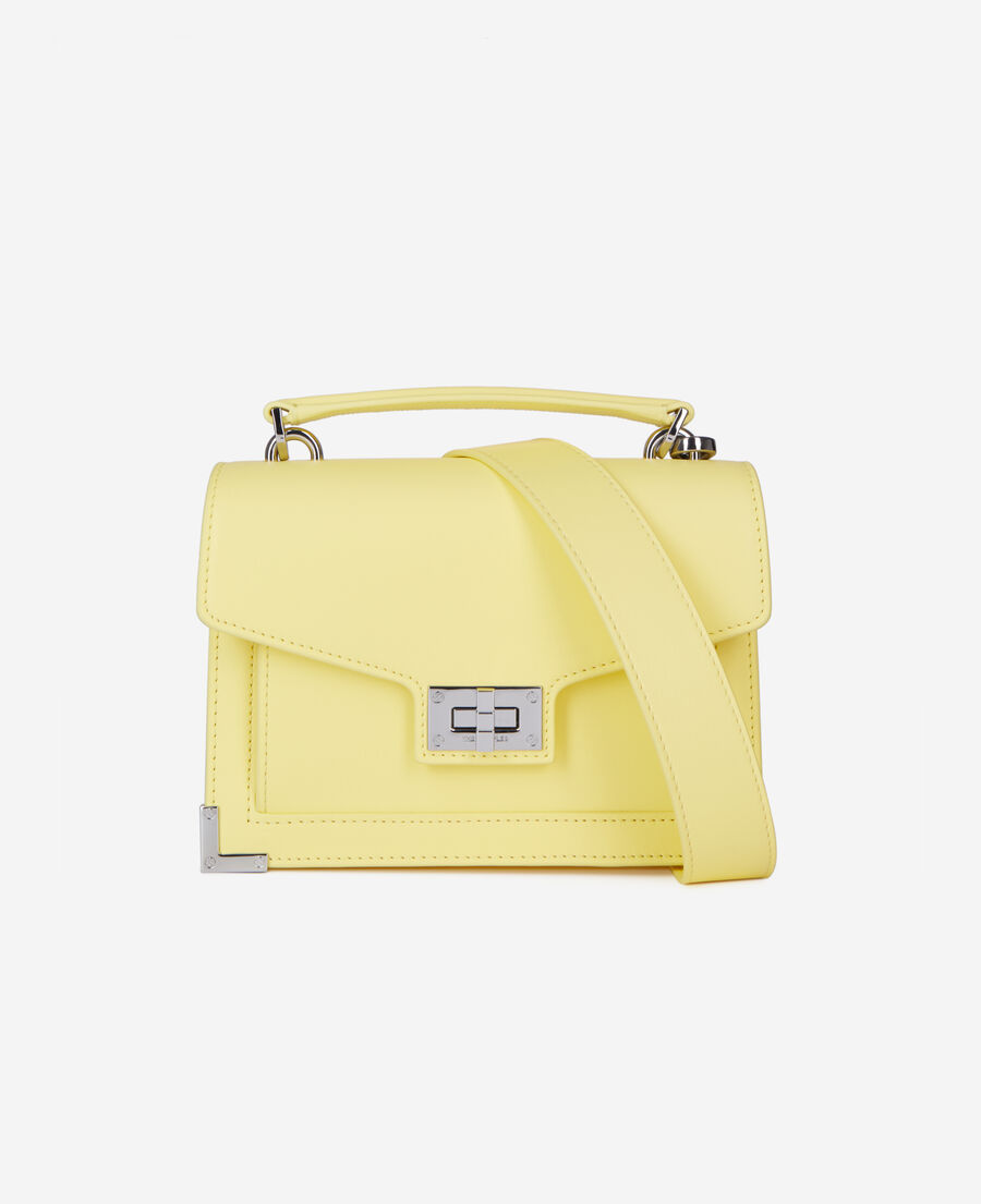 The Kooples F LIGHT YELLOW small emily bag in yellow leather
