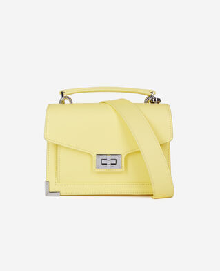 The Kooples F LIGHT YELLOW small emily bag in yellow leather
