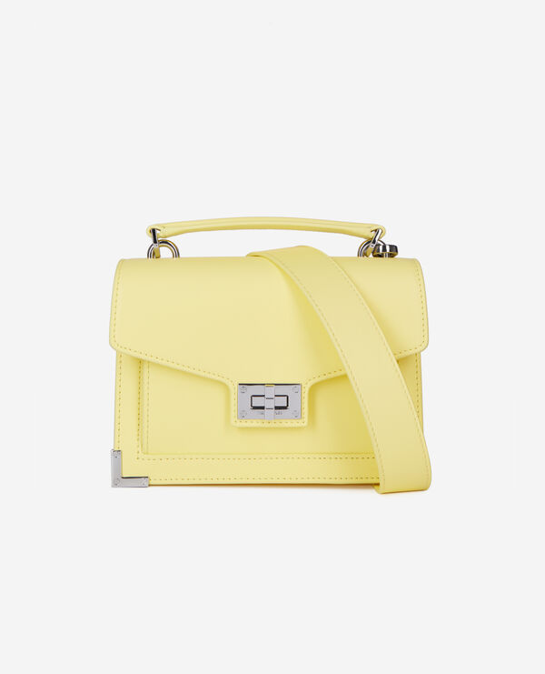 The Kooples F LIGHT YELLOW small emily bag in yellow leather