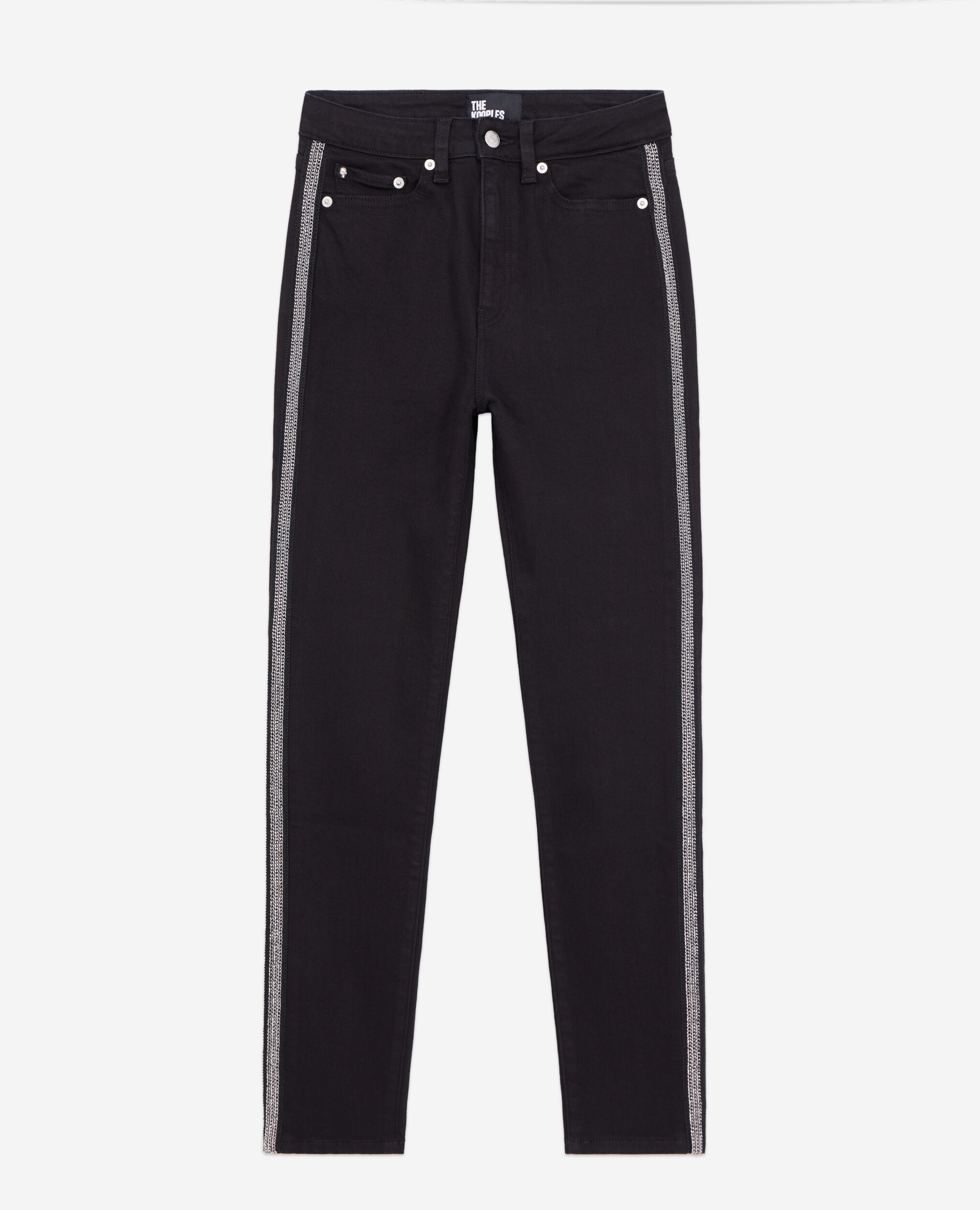 Black slim jeans with chains The Kooples Canada