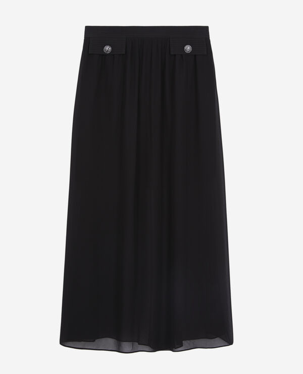 long black skirt with pockets