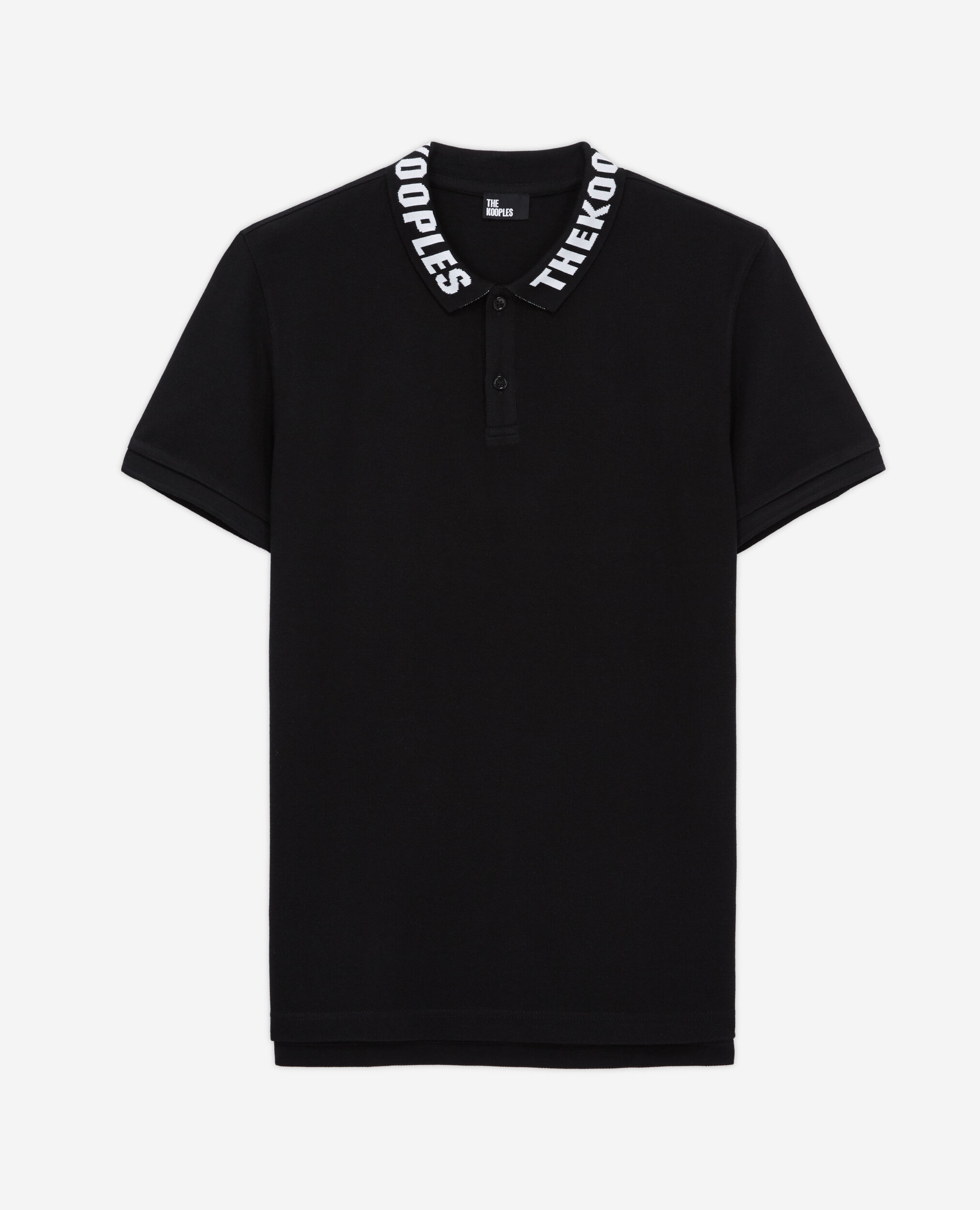 Black logo polo shirt, BLACK, hi-res image number null