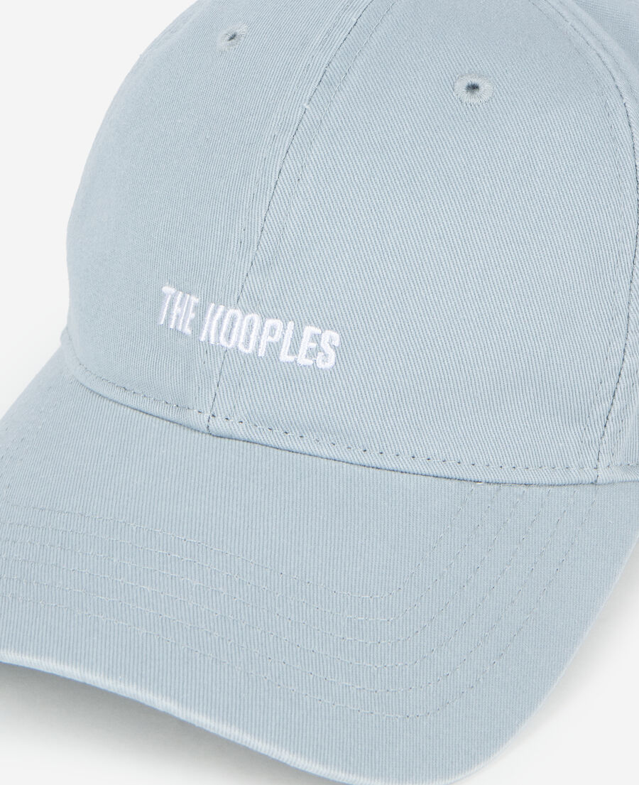 The Kooples M BLUE GREY blue embroidered logo cap