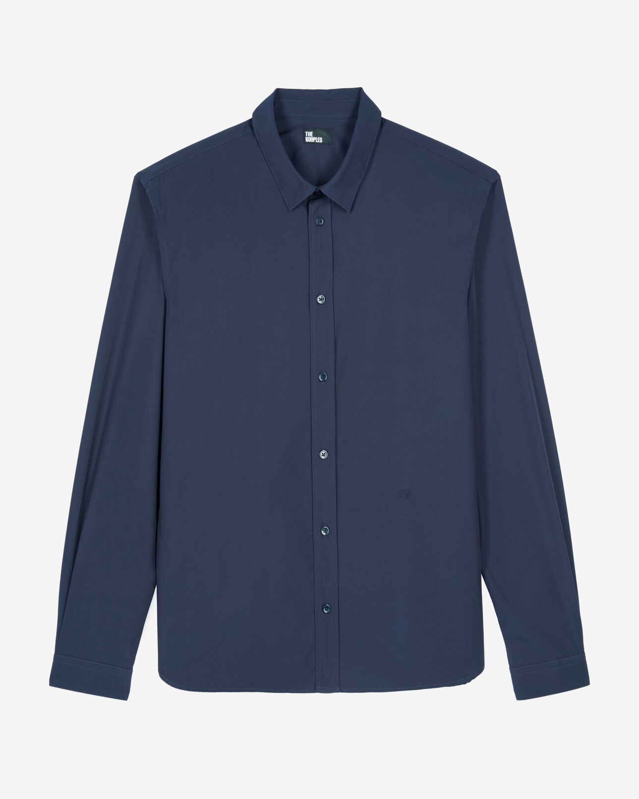 The Kooples HOMME NAVY chemise en popeline bleu marine