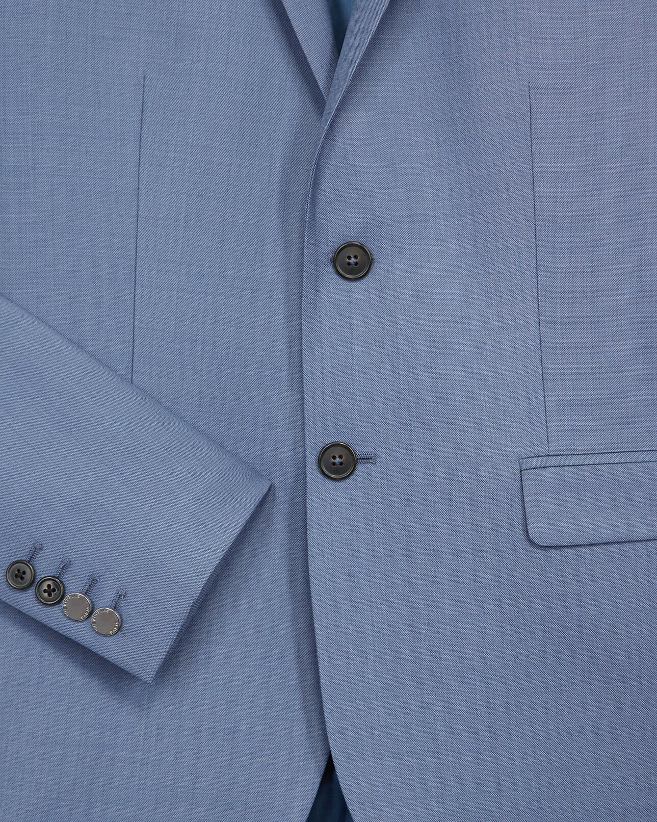The Kooples MEN BLUE sky blue printed wool jacket