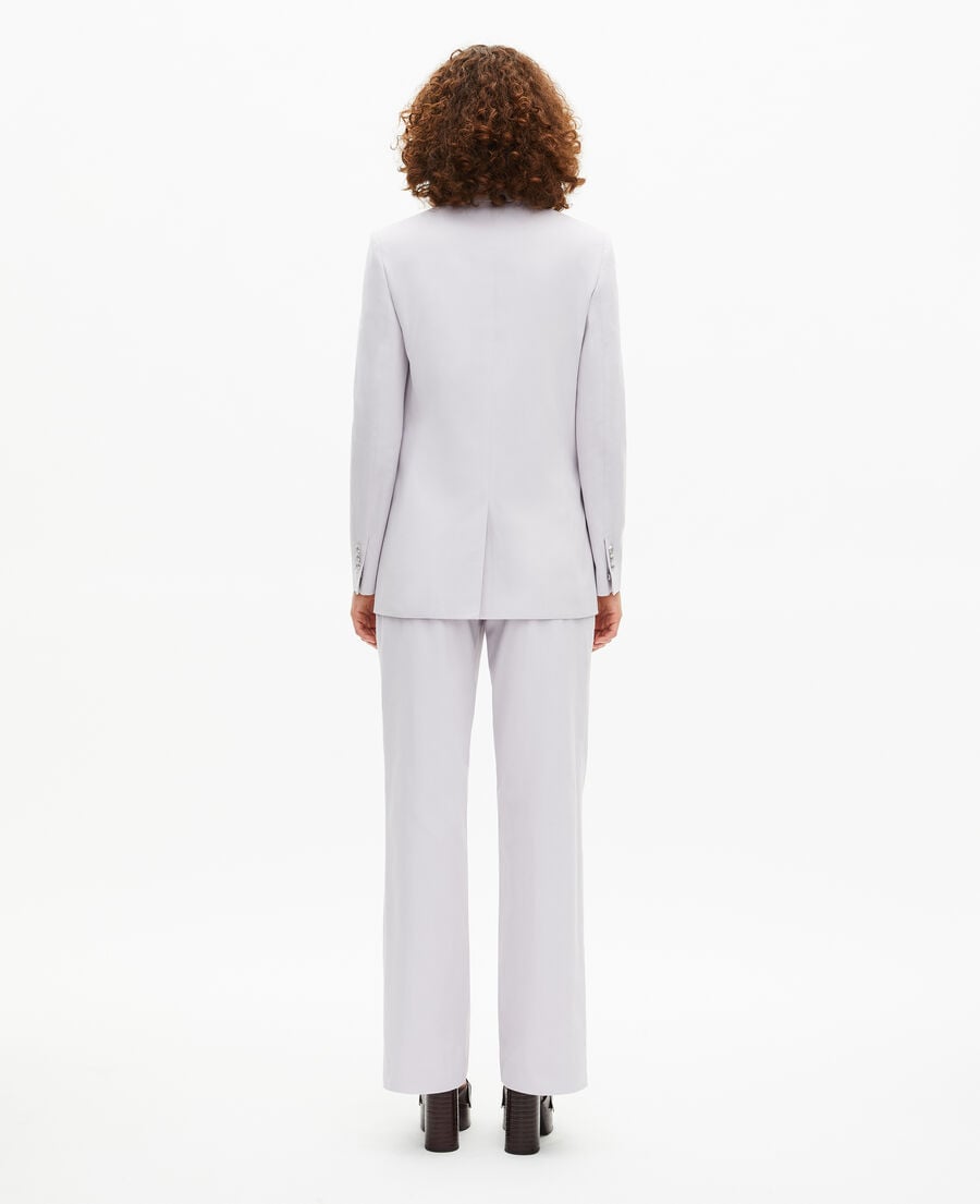 The Kooples F LIGHT PURPLE lilac straight suit jacket