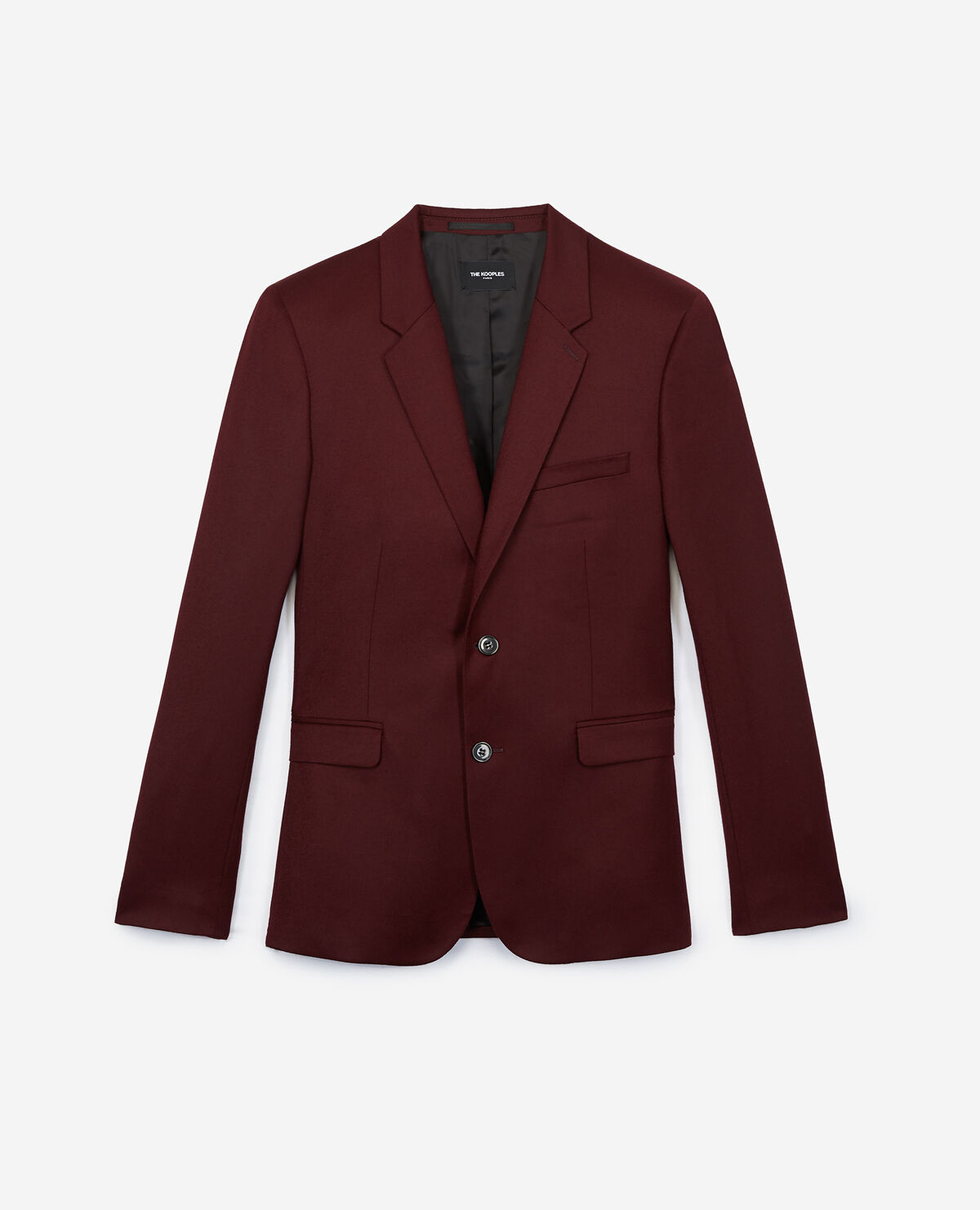 Burgundy suit jacket