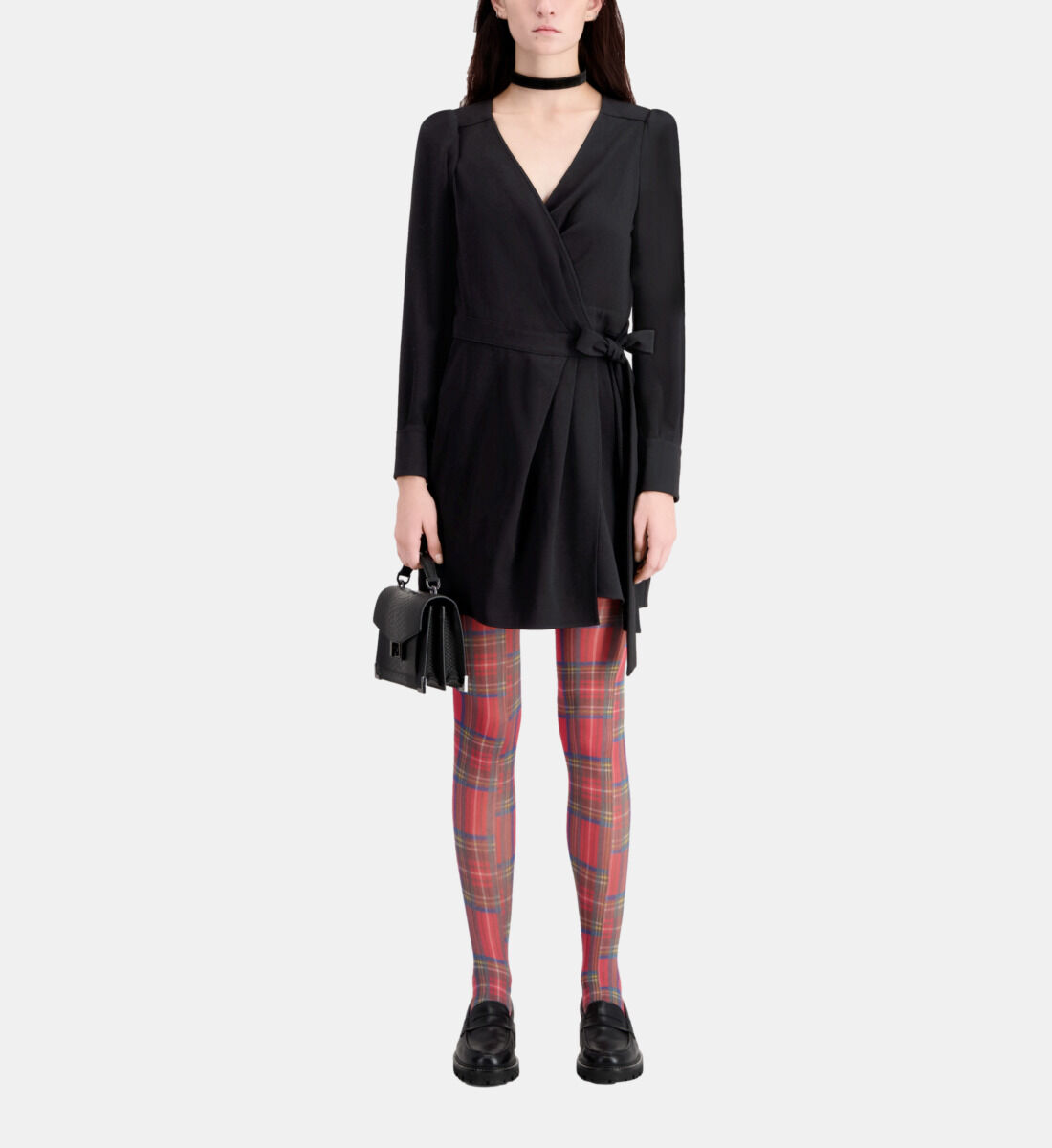 Robe portefeuille hotsell courte noire