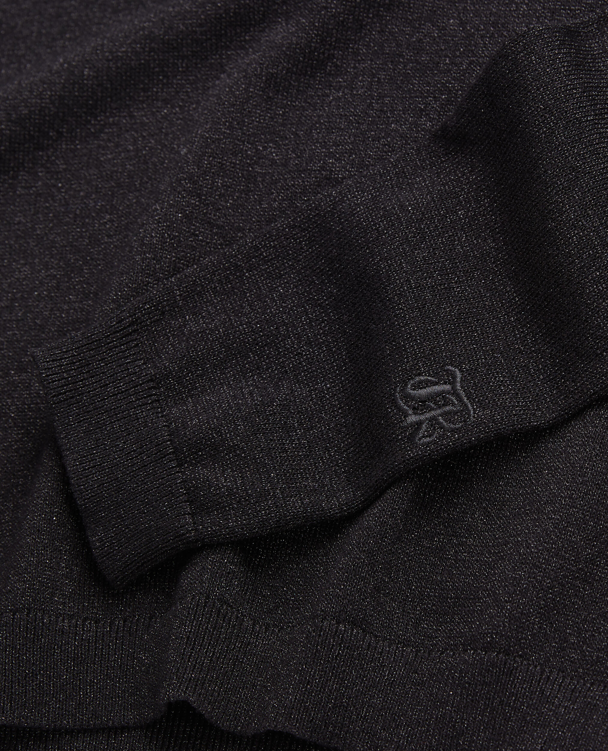 Black glitter effect sweater, BLACK, hi-res image number null