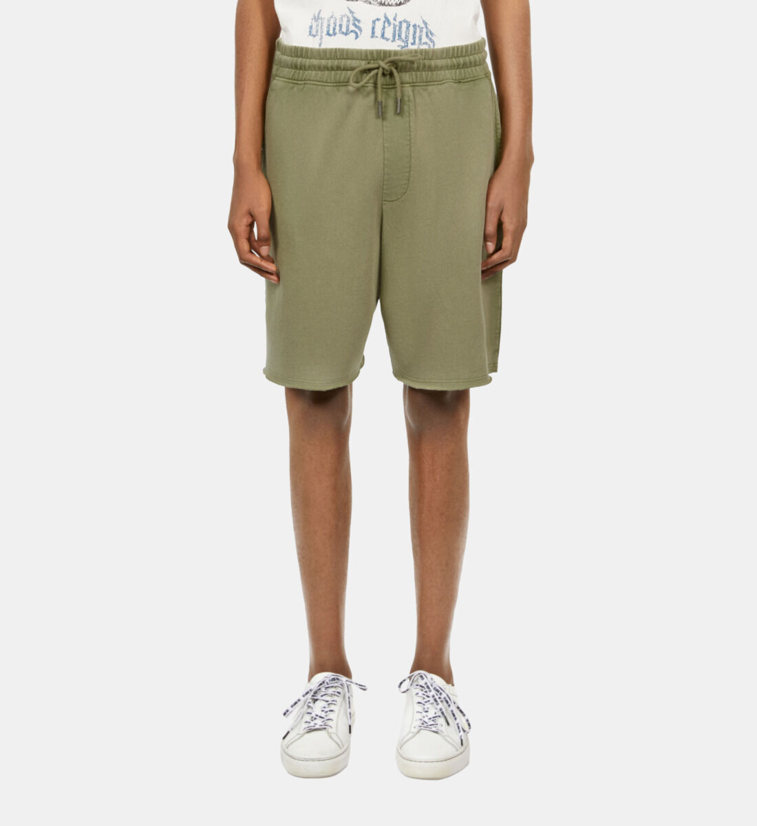 Light green cotton shorts