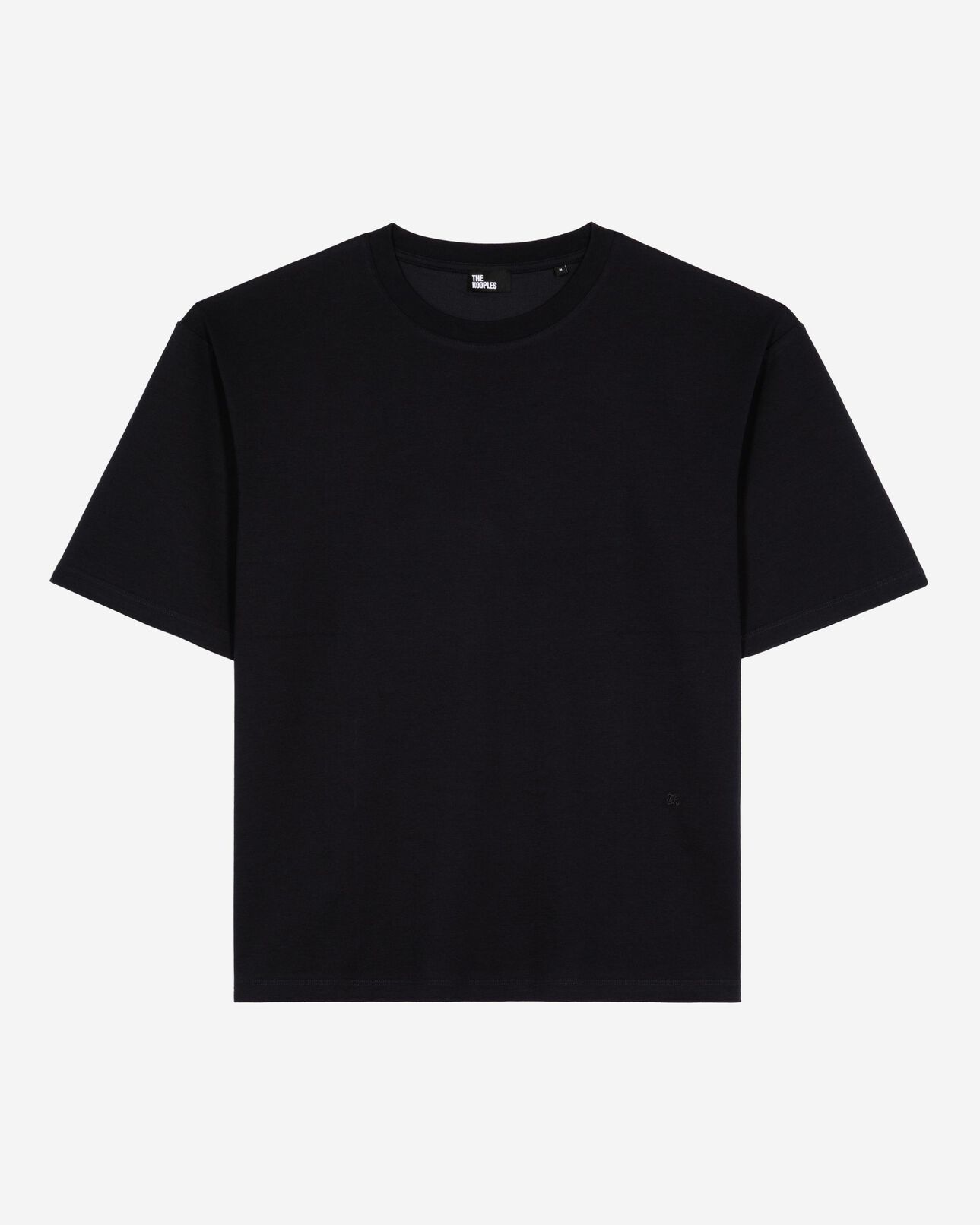 The Kooples HERREN NAVY weites, einfarbiges t-shirt in marineblau