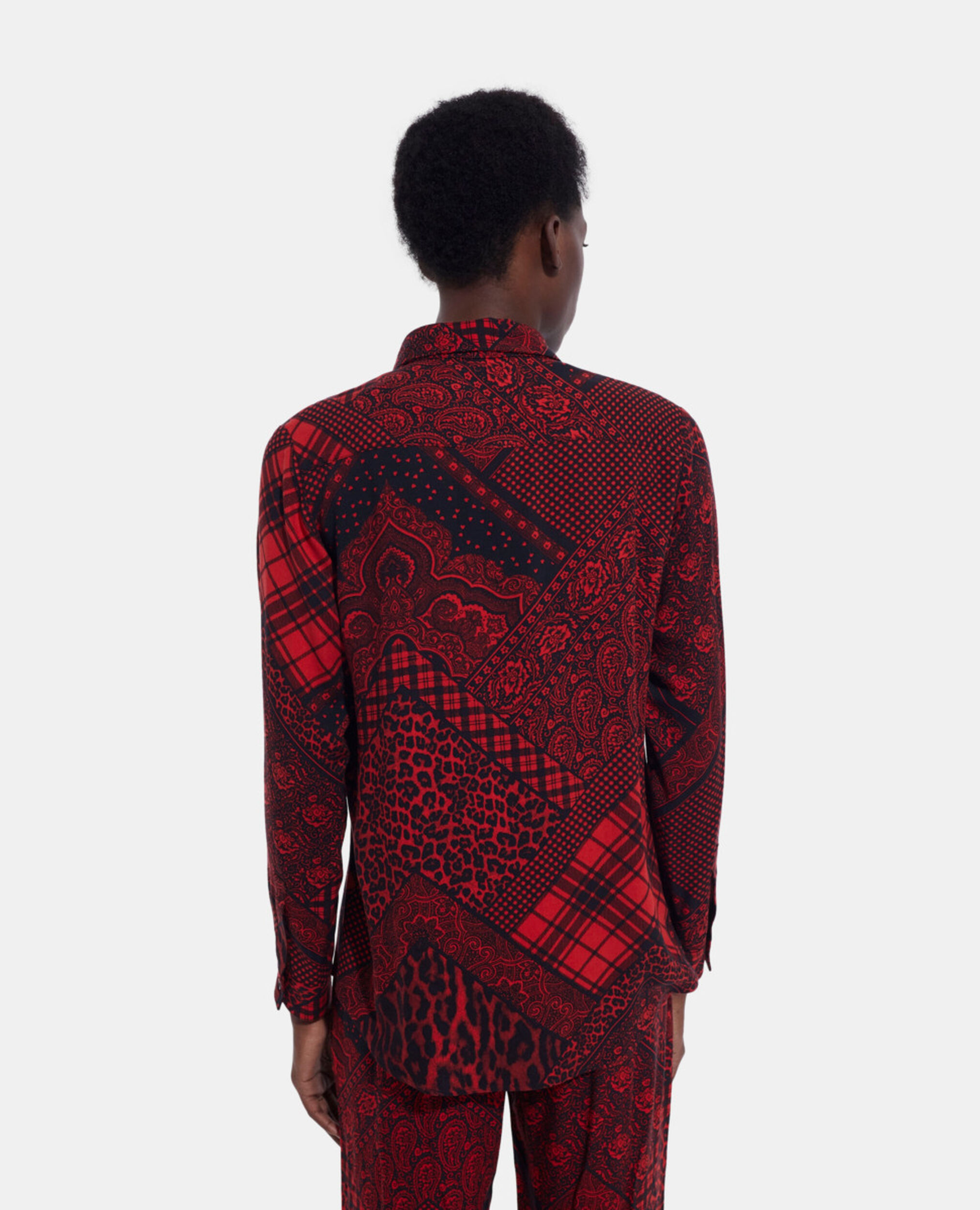 Printed shirt, RED / BLACK, hi-res image number null