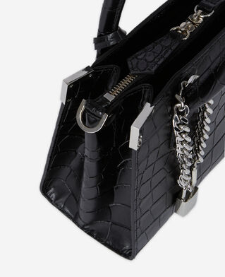 The Kooples FEMME BLACK sac ming medium en cuir noir