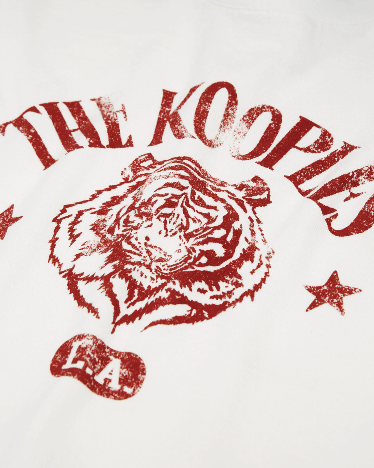 The Kooples FEMME ECRU t-shirt cropped