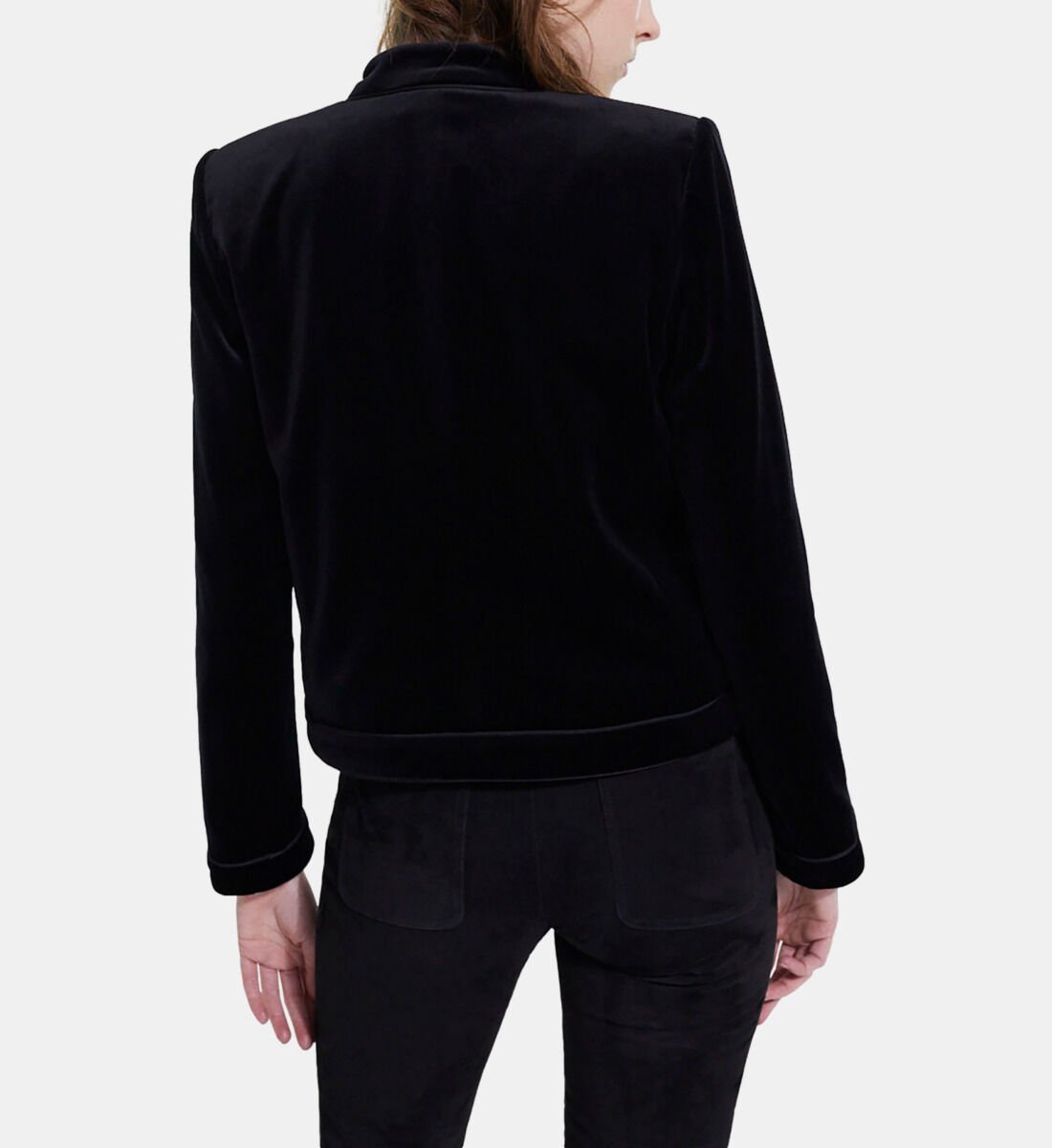 The kooples velluto hotsell velvet bomber jacket