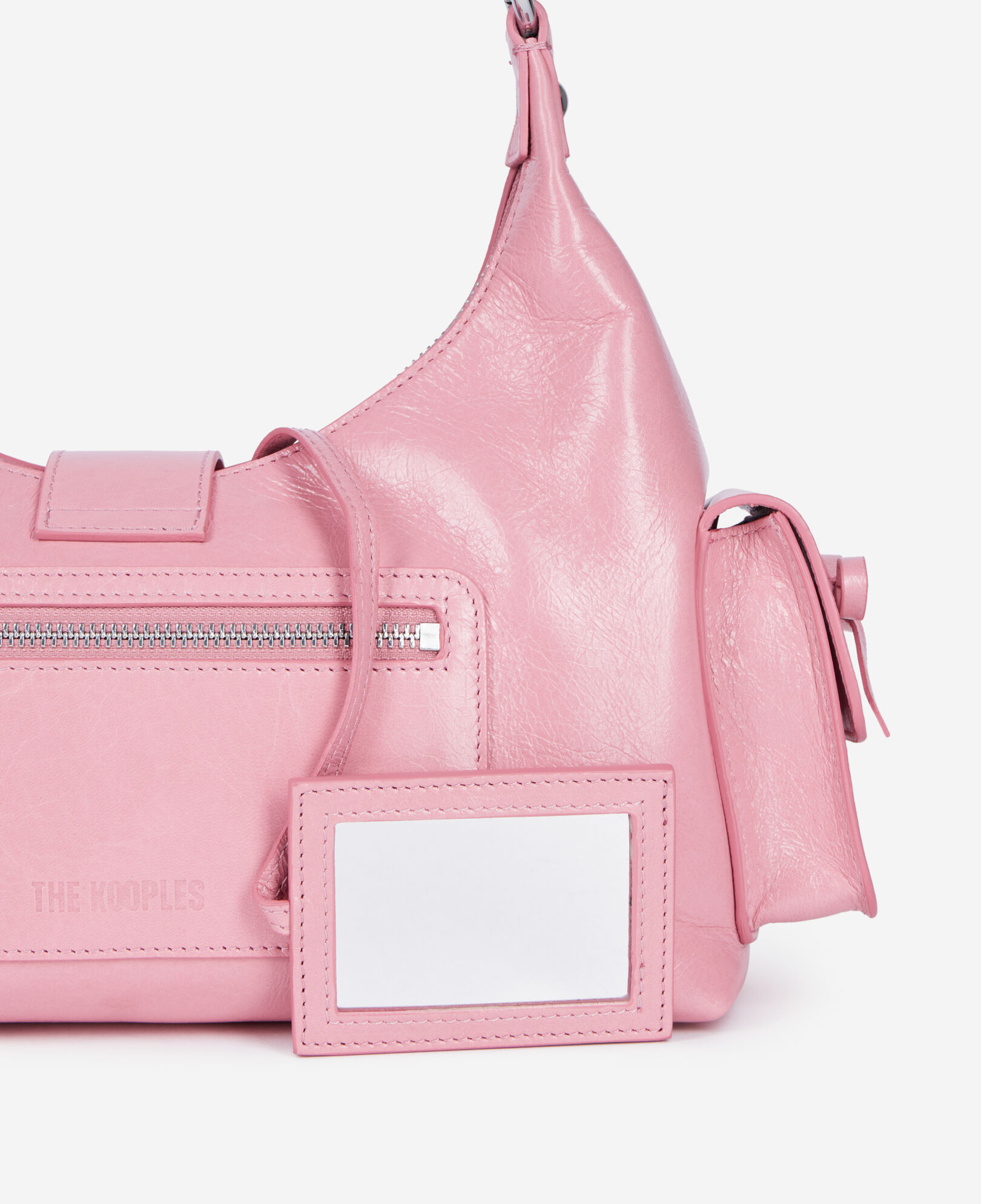 The Kooples DAMEN BABY PINK amelia-tasche aus rosafarbenem leder