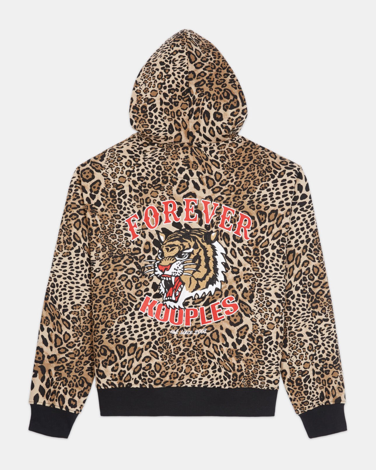 The Kooples WOMEN LEOPARD cotton sweatshirt with leopard print