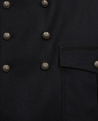 The Kooples HOMME BLACK caban style officier noir