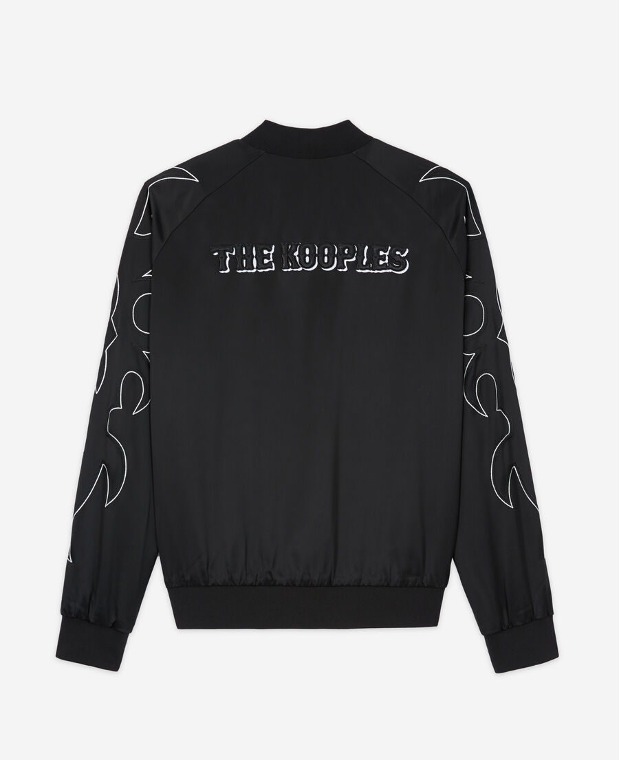 Black Teddy jacket with Westernstyle embroidery The Kooples