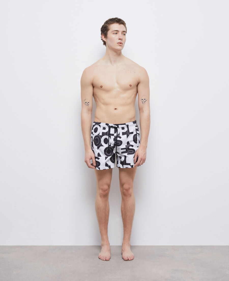 swim shorts with logo