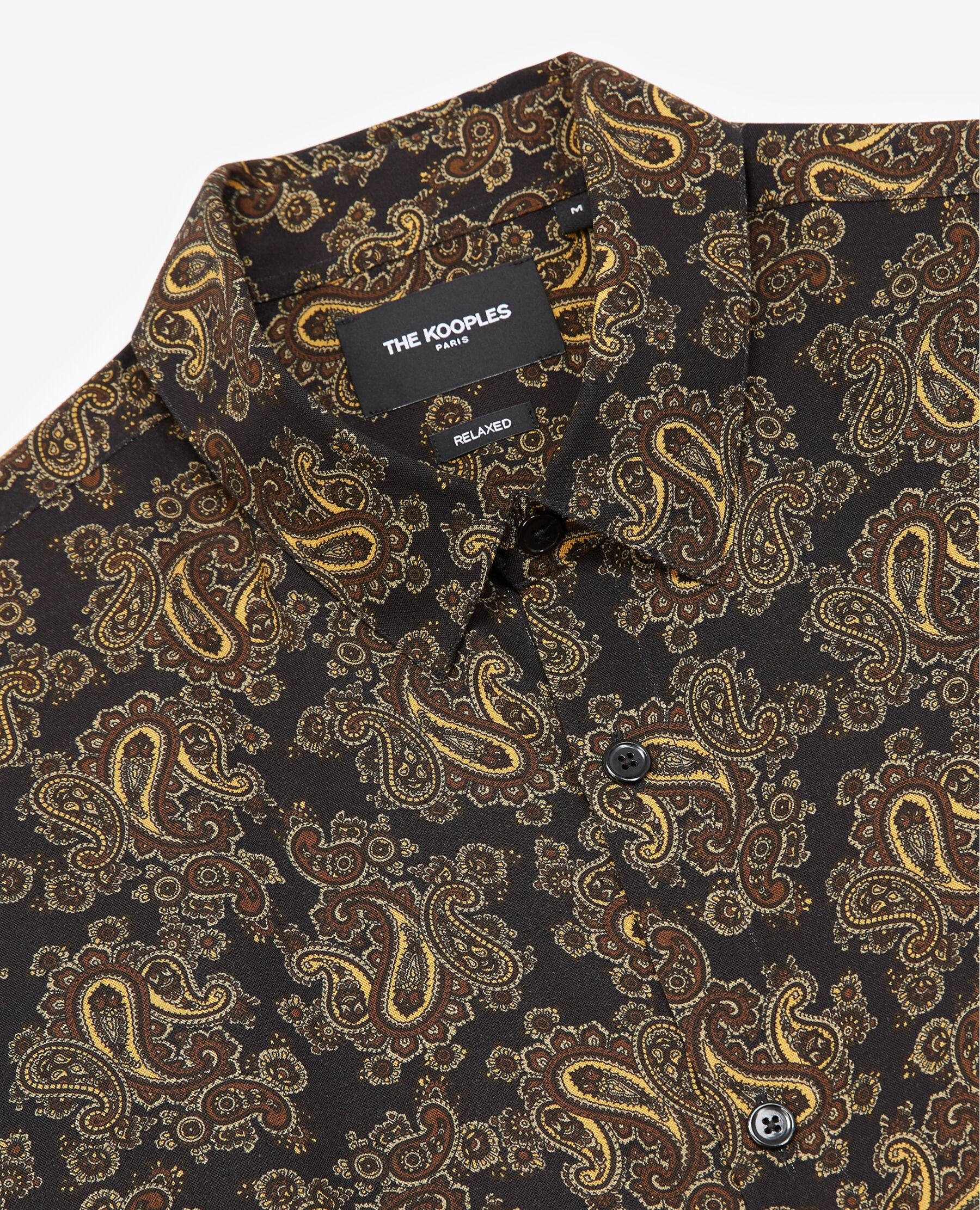 Gold paisley shirt hotsell