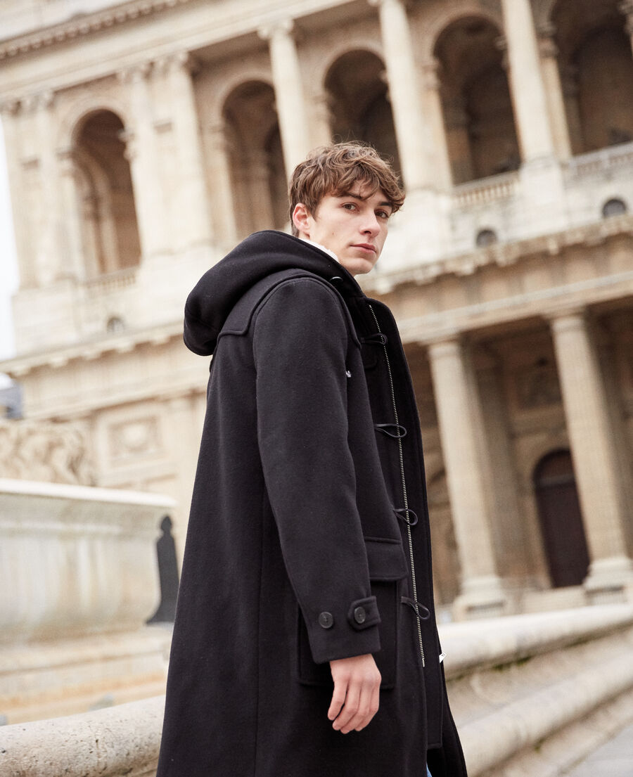 manteau duffle coat noir