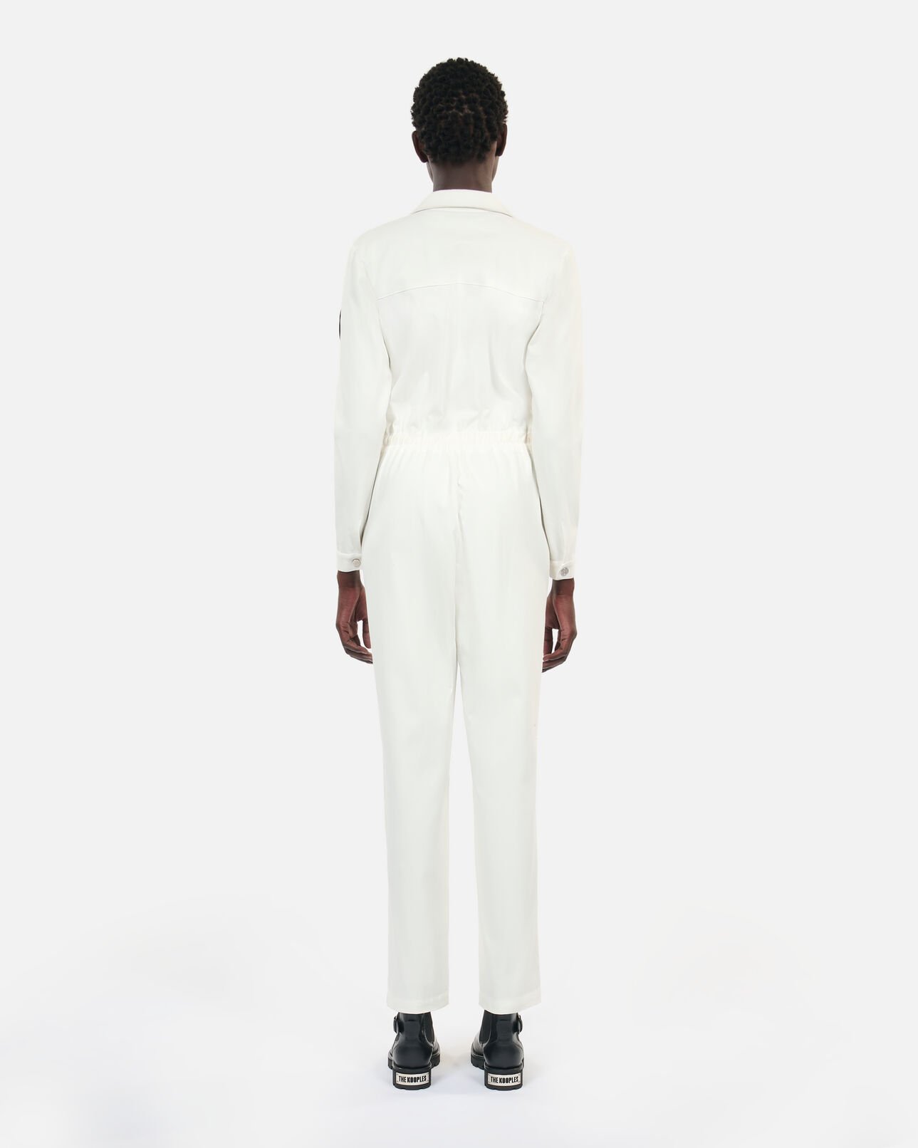 The Kooples FEMME ECRU combinaison the kooples x carolina ritzler écrue en coton
