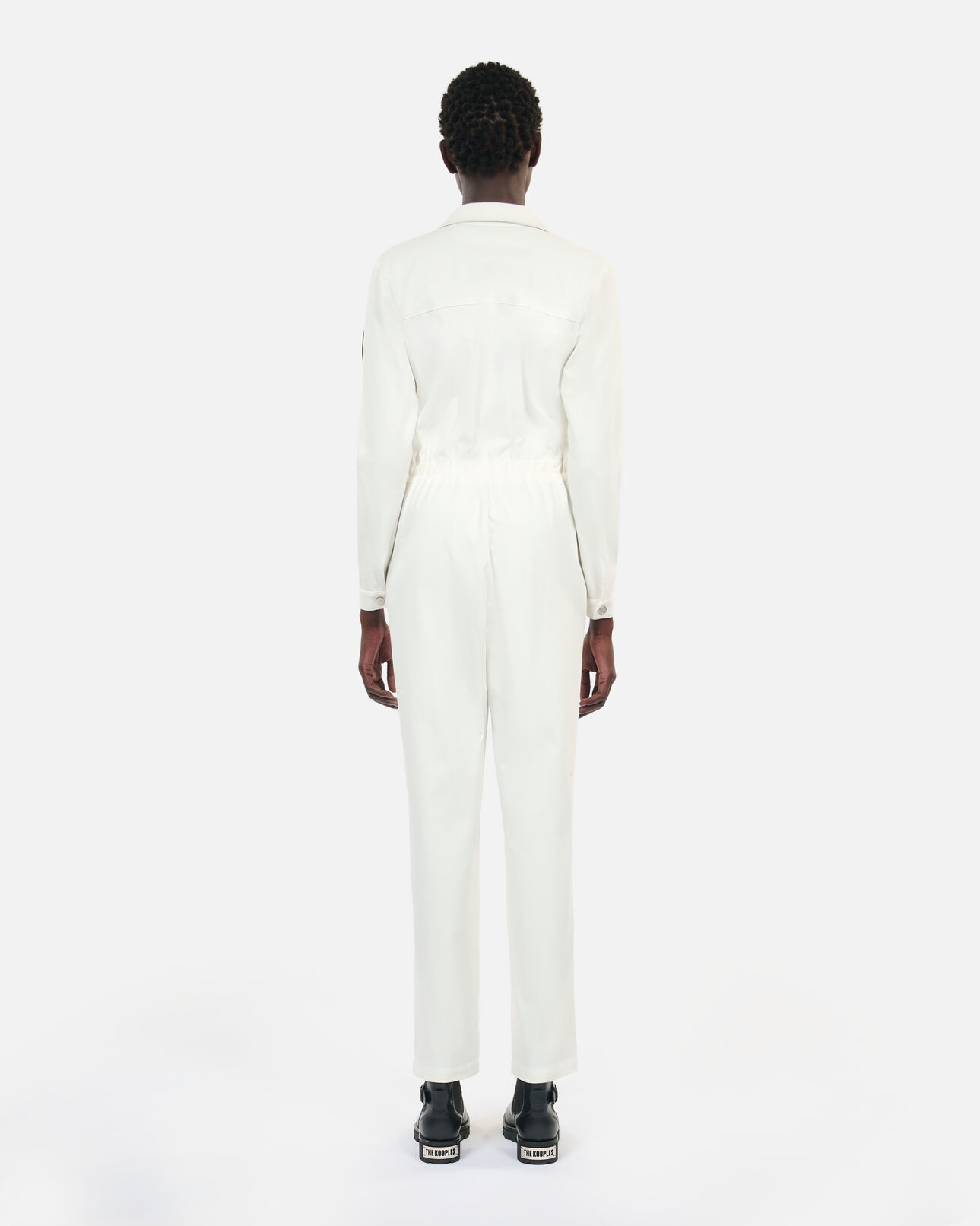 The Kooples FEMME ECRU combinaison the kooples x carolina ritzler écrue en coton