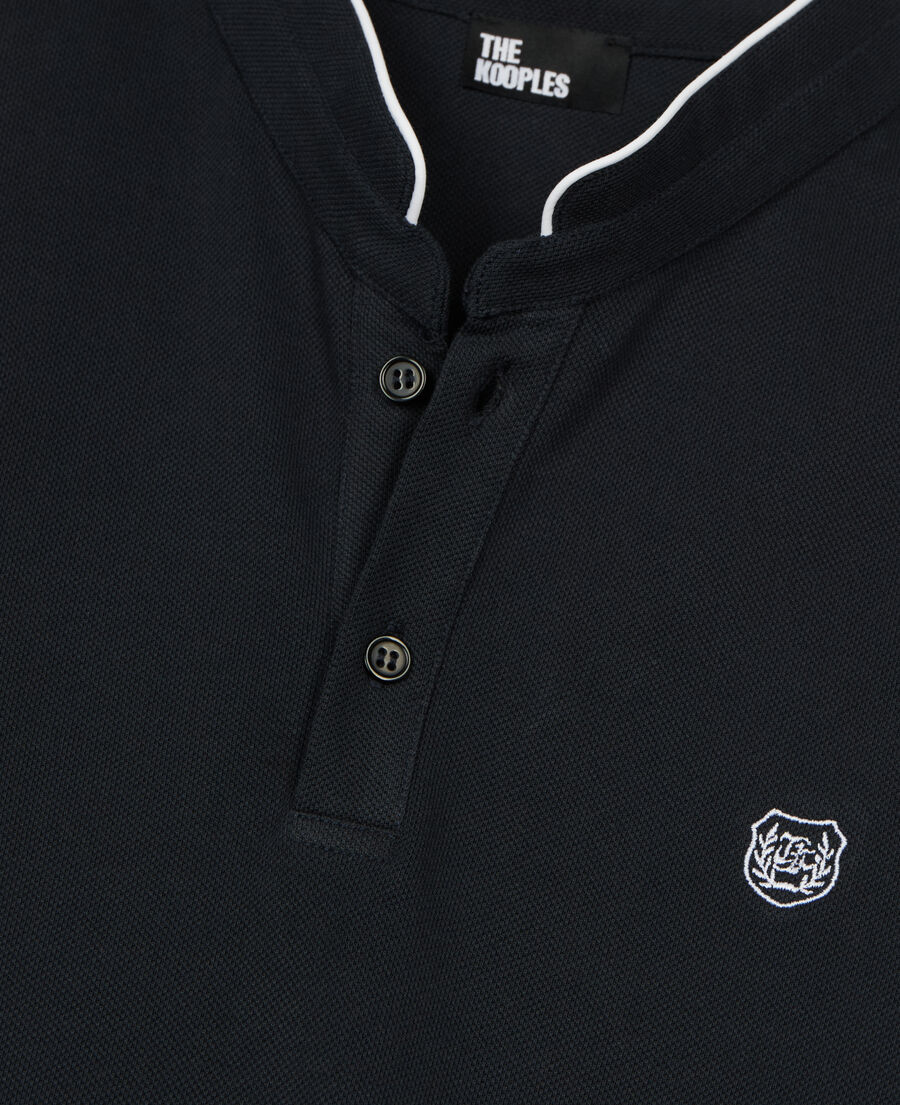 The Kooples HOMME NAVY polo en coton piqué bleu marine