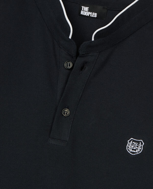 The Kooples HOMME NAVY polo en coton piqué bleu marine