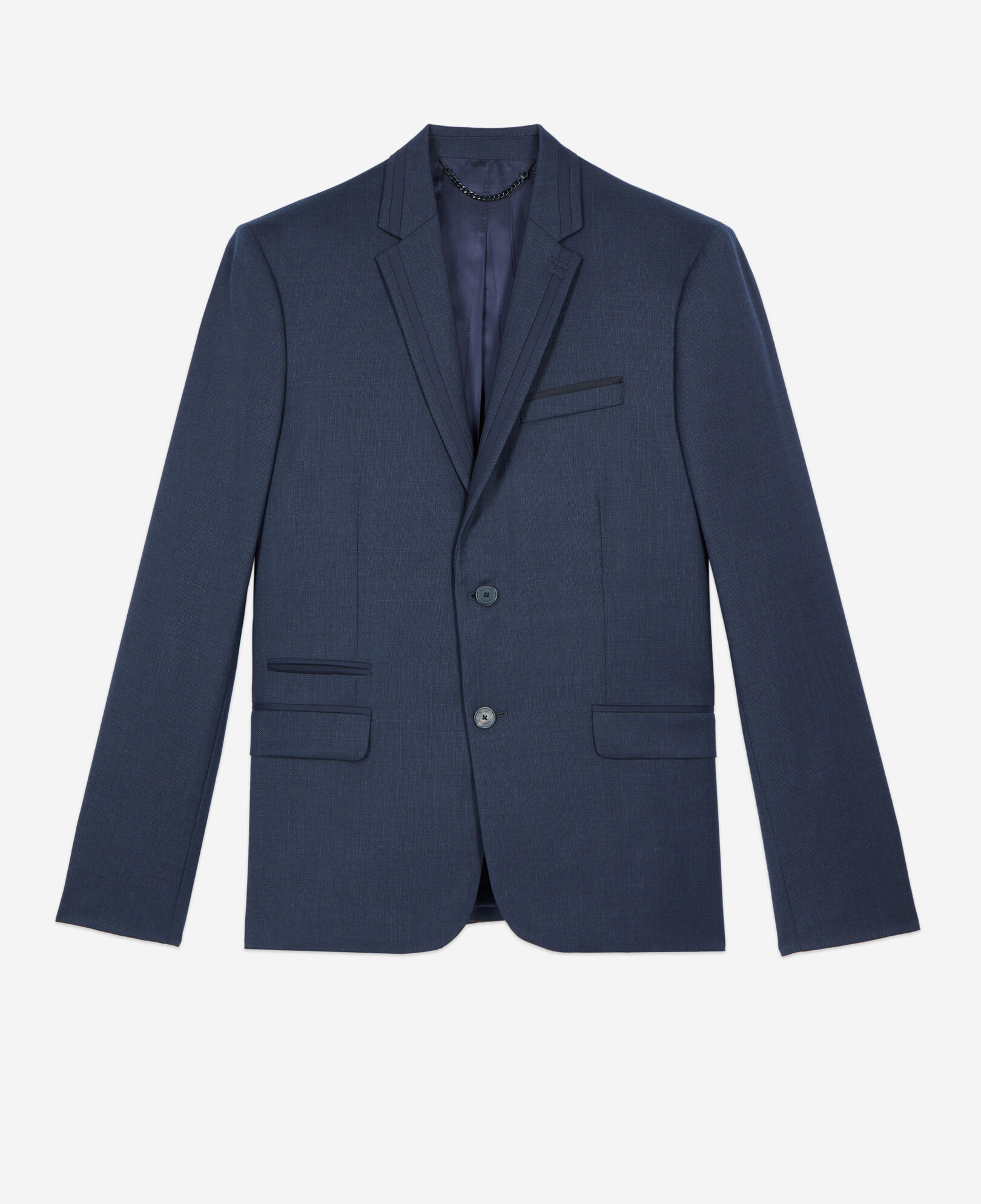 The Kooples MEN NAVY navy blue wool suit jacket