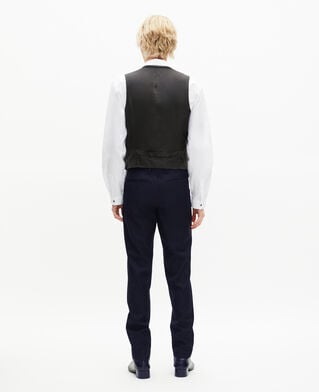 The Kooples HOMME DARK NAVY gilet de costume en laine marine