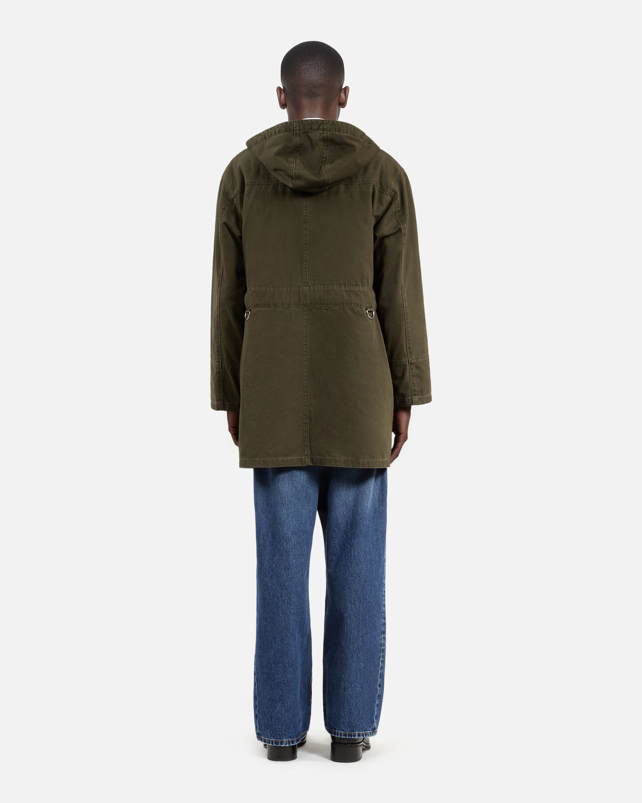 The Kooples HOMME KAKI parka à capuche kaki