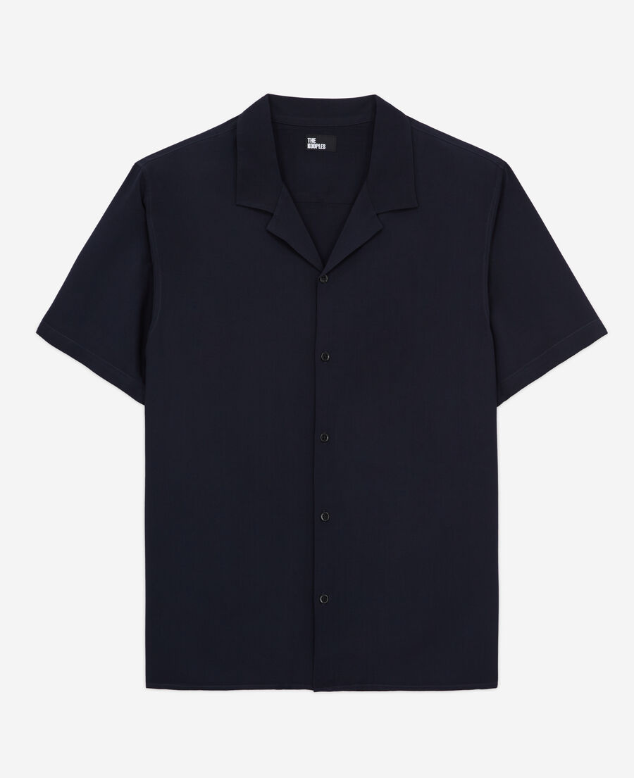 The Kooples HERREN NAVY lässiges, marineblaues hemd