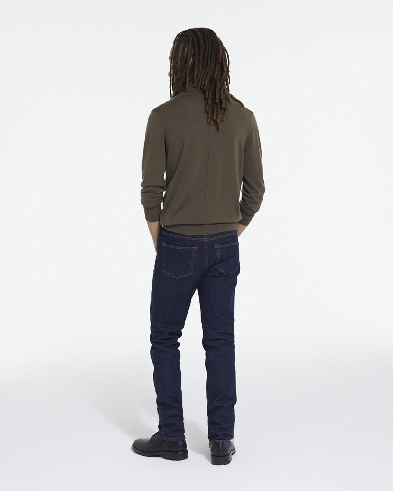 The Kooples MEN ALGUE green merino sweater
