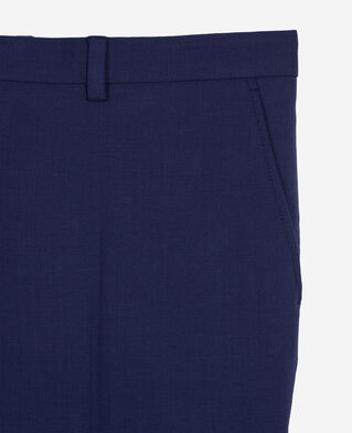 The Kooples H DARK BLUE bright blue wool suit trousers
