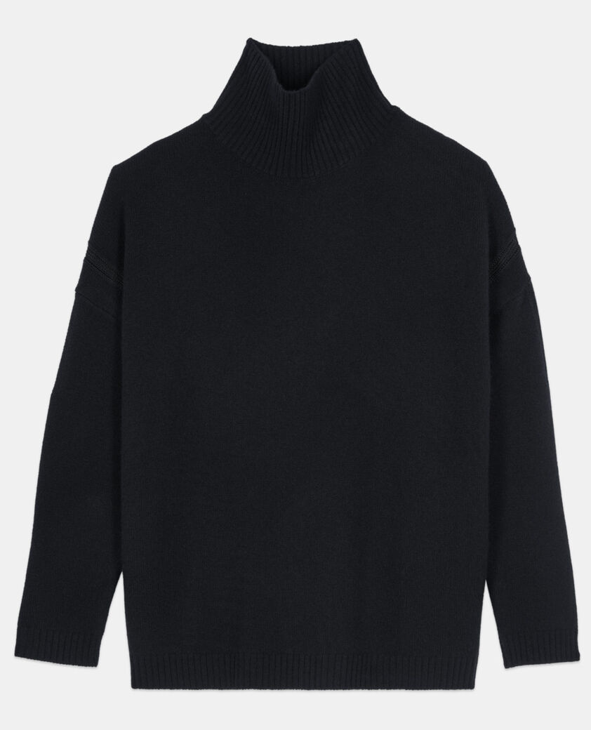 The Kooples DAMEN BLACK schwarzer pullover aus kaschmir