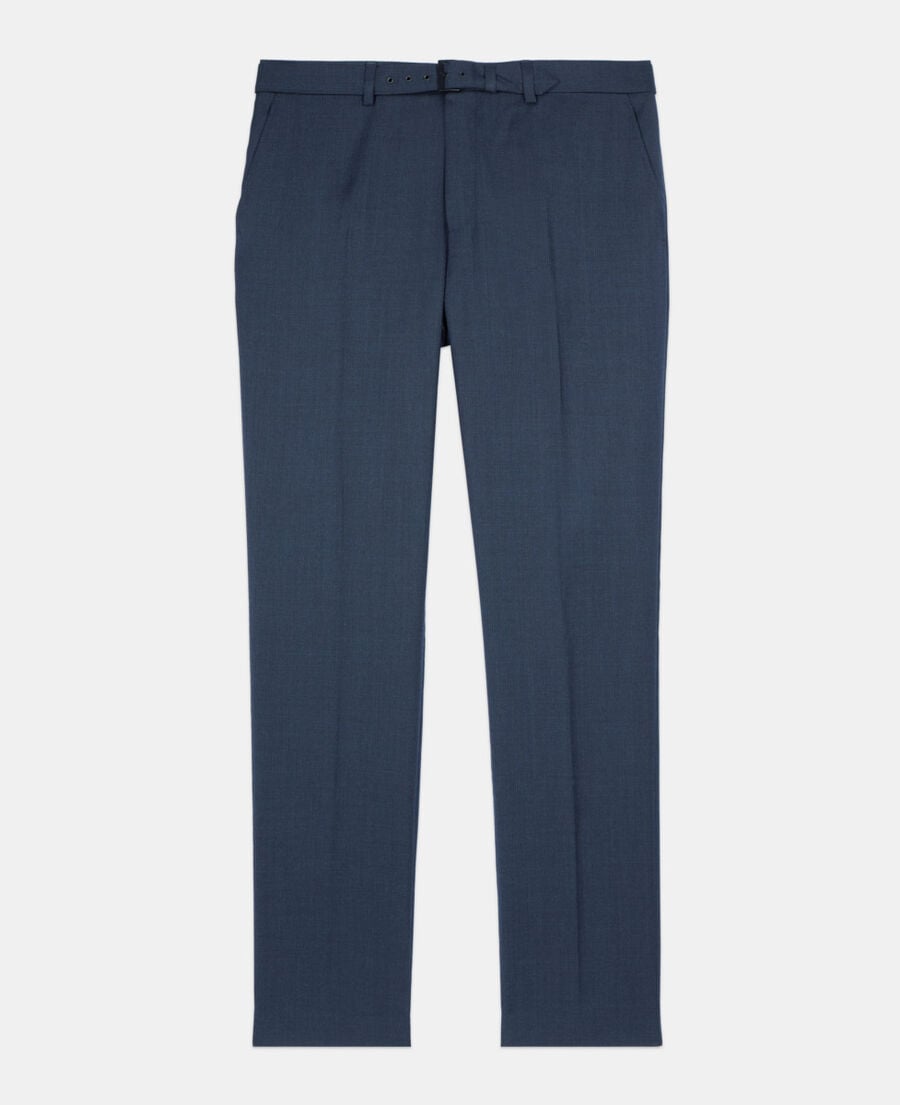The Kooples MEN NAVY navy blue wool suit trousers