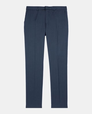 The Kooples MEN NAVY navy blue wool suit trousers