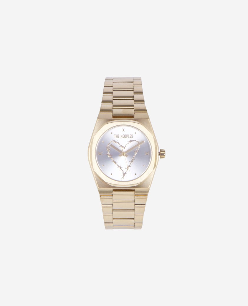 The Kooples MIXTE GOLD montre avec coeur dorée