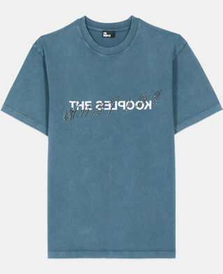 The Kooples HOMME DARK BLUE t-shirt what is avec clous bleu
